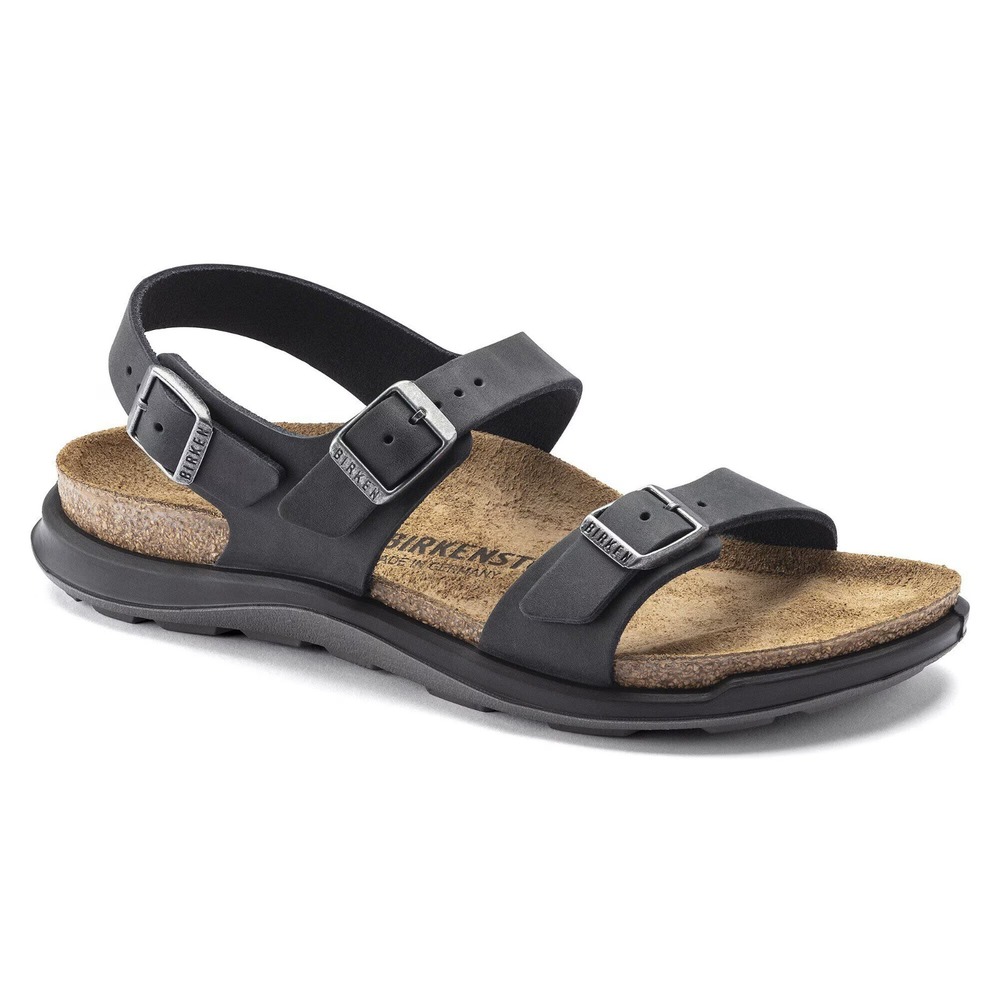 Birkenstock Sonora CT Womens Sz EU 37 US 6 Narrow Hiking Sandals Black Leather - Picture 2 of 6